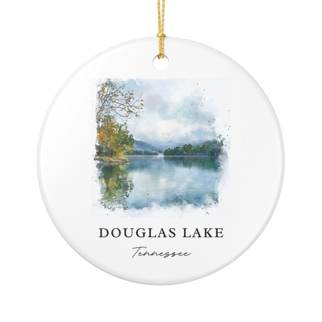 Douglas Lake Tennessee USA Ornament: Unique Douglas Lake Souvenir, Douglas Lake Tennessee Xmas Decor, and Authentic Douglas Lake Gift
