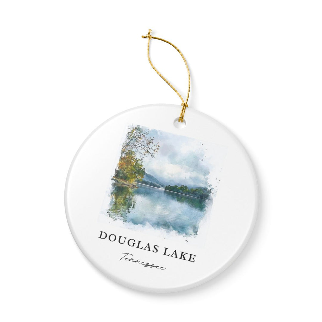 Douglas Lake Tennessee USA Ornament: Unique Douglas Lake Souvenir, Douglas Lake Tennessee Xmas Decor, and Authentic Douglas Lake Gift