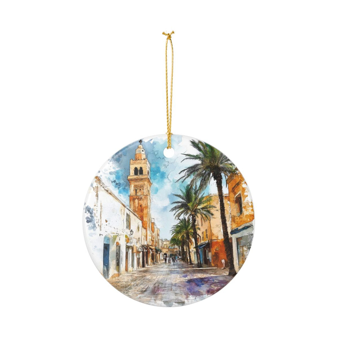 Douz Tunisia Ornament: Unique Douz Tunisia Souvenir, Douz Tunisia Xmas Decor, and Authentic Douz Tunisia Gift