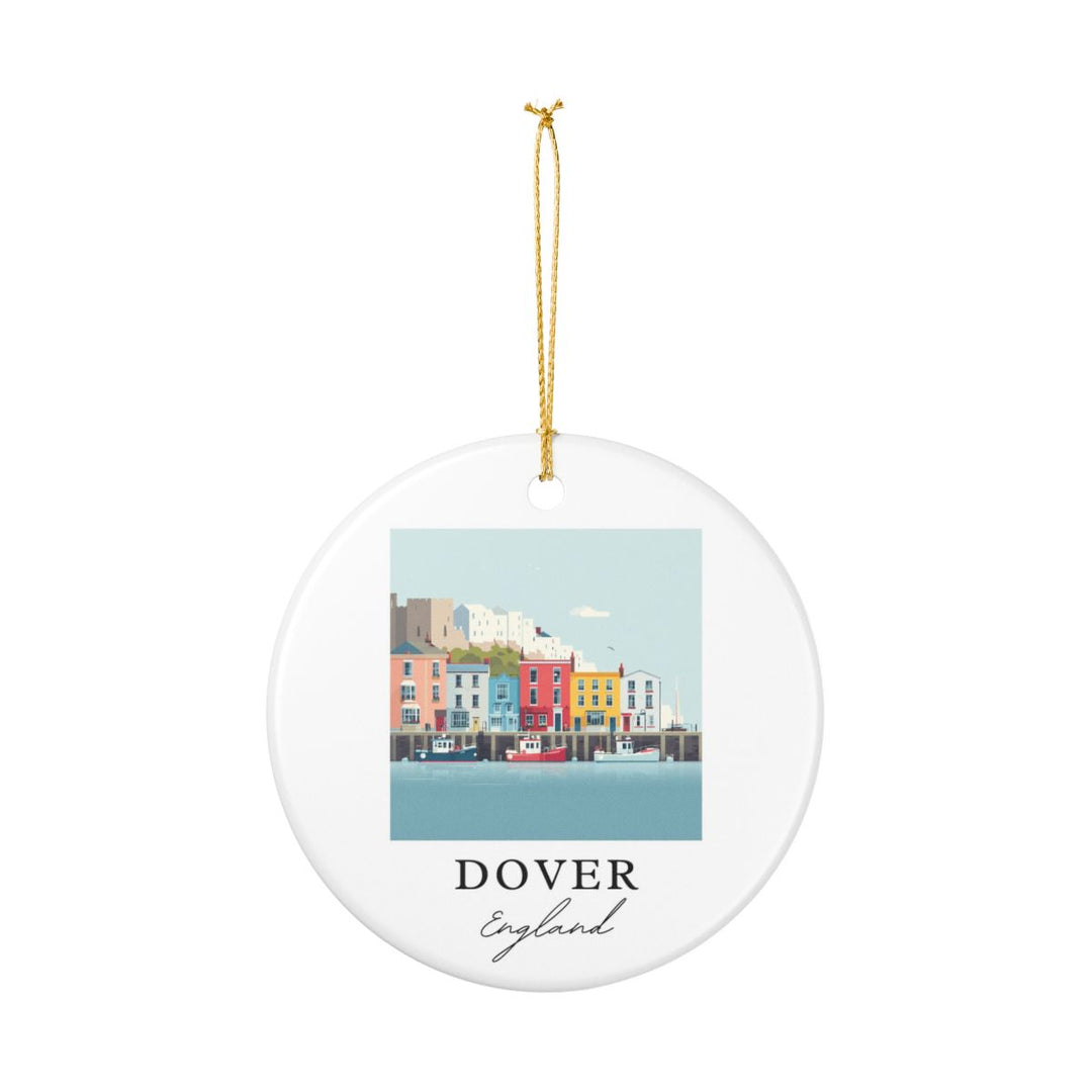 Dover England Ornament: Unique Dover Souvenir, Dover England Xmas Decor, and Authentic Dover Gift
