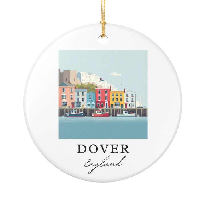 Dover England Ornament: Unique Dover Souvenir, Dover England Xmas Decor, and Authentic Dover Gift