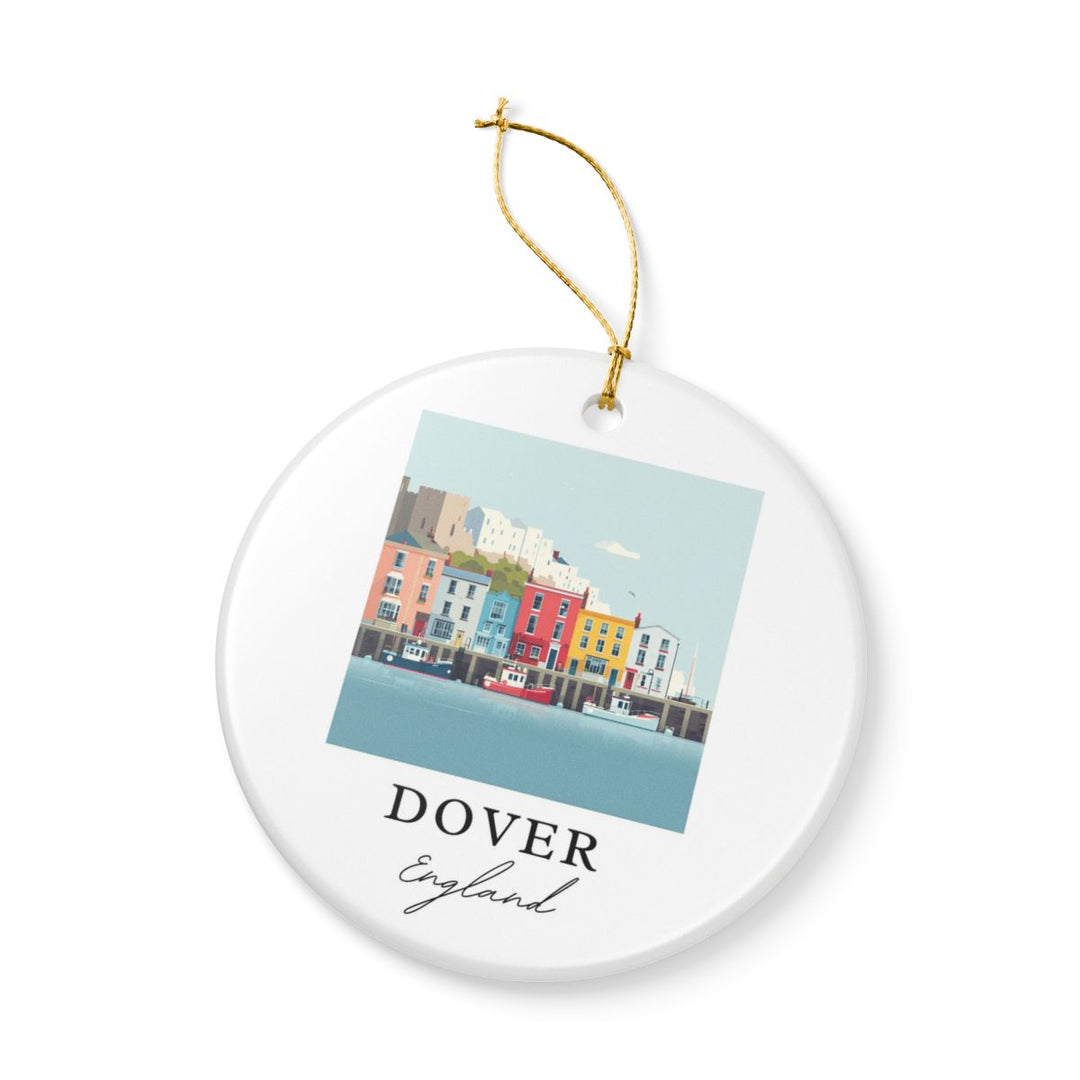 Dover England Ornament: Unique Dover Souvenir, Dover England Xmas Decor, and Authentic Dover Gift