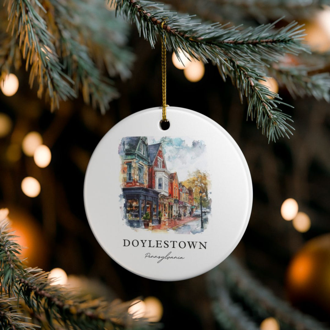 Doylestown Pennsylvania Ornament | Christmas Travel Souvenir Gift