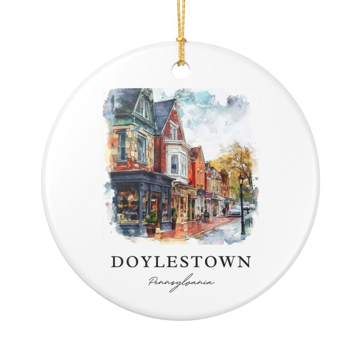 Doylestown Pennsylvania Ornament | Christmas Travel Souvenir Gift
