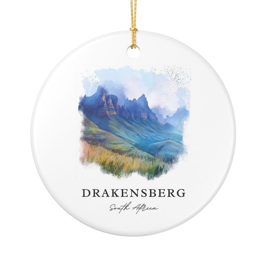 Drakensberg South Africa Ornament: Unique Drakensberg Souvenir, Drakensberg South Africa Xmas Decor, and Authentic Drakensberg Gift