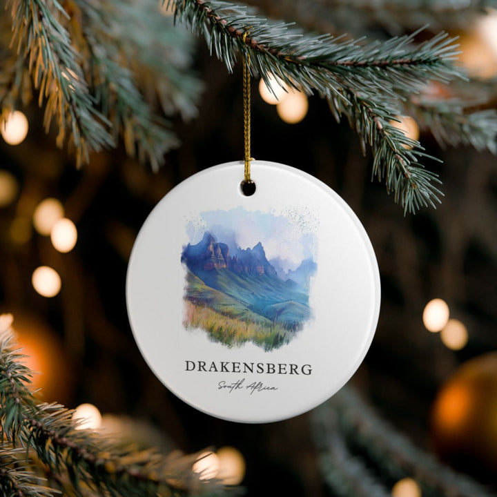 Drakensberg South Africa Ornament: Unique Drakensberg Souvenir, Drakensberg South Africa Xmas Decor, and Authentic Drakensberg Gift