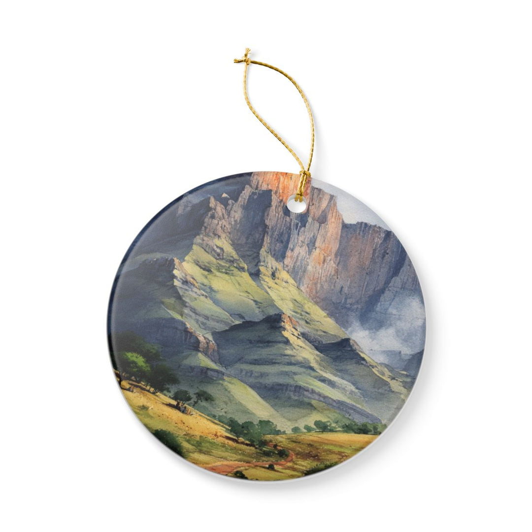 Drakensburg Lesotho Ornament: Unique Drakensburg Lesotho Souvenir, Drakensburg Lesotho Xmas Decor, and Authentic Drakensburg Lesotho Gift