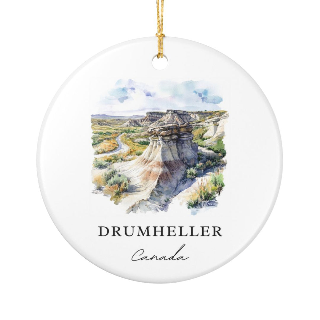 Drumheller Ornament: Unique Drumheller Souvenir, Drumheller Xmas Decor, and Authentic Drumheller Gift