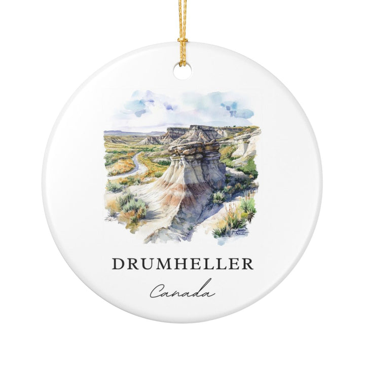 Drumheller Ornament: Unique Drumheller Souvenir, Drumheller Xmas Decor, and Authentic Drumheller Gift