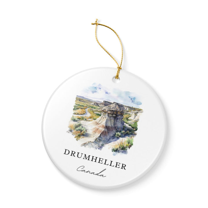 Drumheller Ornament: Unique Drumheller Souvenir, Drumheller Xmas Decor, and Authentic Drumheller Gift