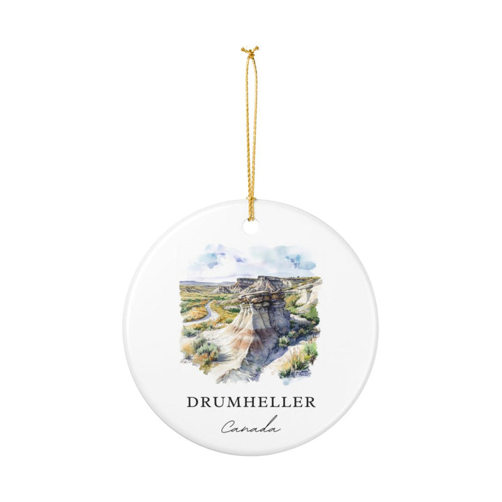 Drumheller Ornament: Unique Drumheller Souvenir, Drumheller Xmas Decor, and Authentic Drumheller Gift