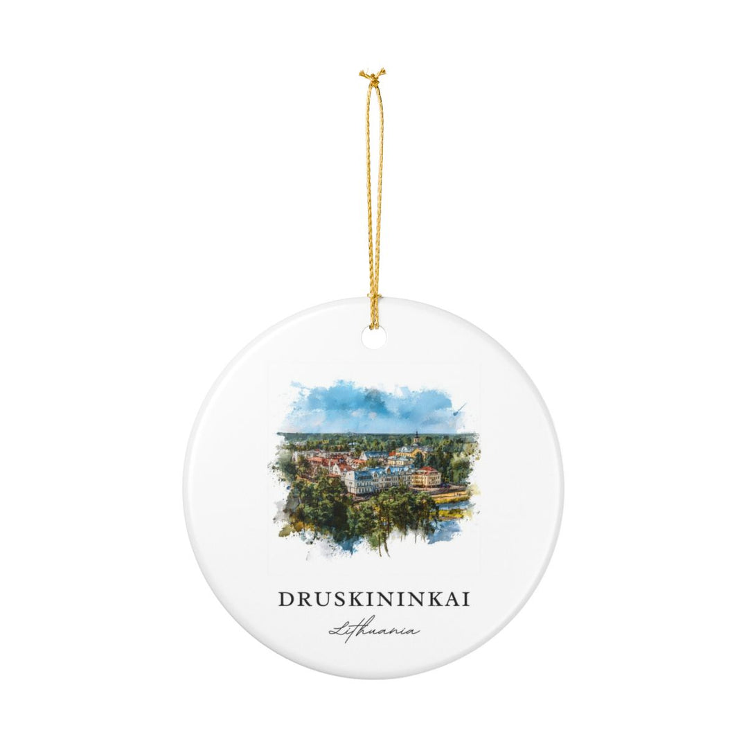 Druskininkai Lithuania Ornament: Unique Druskininkai Souvenir, Druskininkai Lithuania Xmas Decor, and Authentic Druskininkai Gift