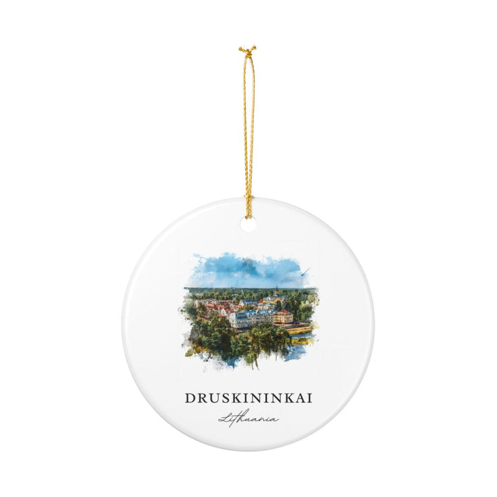 Druskininkai Lithuania Ornament: Unique Druskininkai Souvenir, Druskininkai Lithuania Xmas Decor, and Authentic Druskininkai Gift