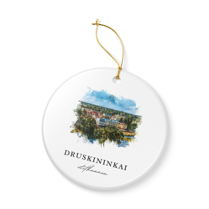 Druskininkai Lithuania Ornament: Unique Druskininkai Souvenir, Druskininkai Lithuania Xmas Decor, and Authentic Druskininkai Gift