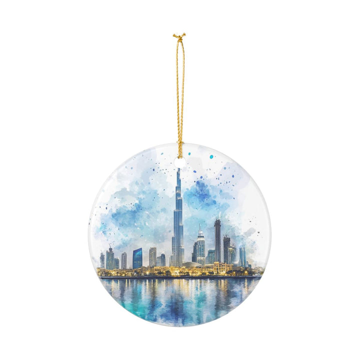 Dubai UAE Ornament: Unique Dubai Souvenir, Dubai United Arab Emirates Xmas Decor, and Authentic Dubai Gift