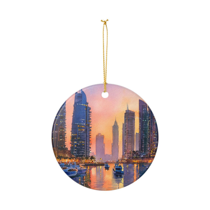 Dubai United Arab Emirates Ornament: Unique Dubai Souvenir, Dubai United Arab Emirates Xmas Decor, and Authentic Dubai Gift