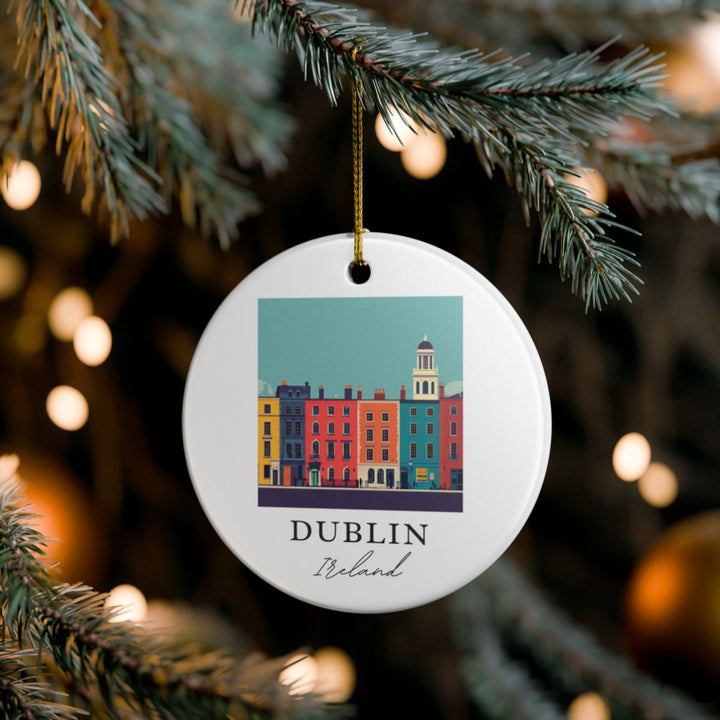 Dublin Ireland Ornament | Christmas Travel Souvenir Gift