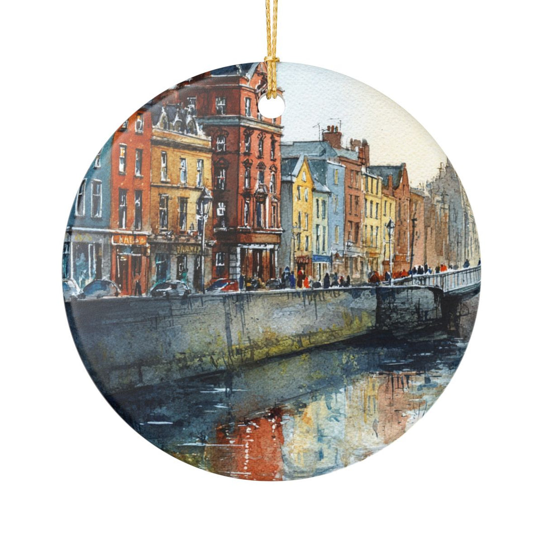 Dublin Ireland Ornament: Unique Dublin Souvenir, Dublin Ireland Xmas Decor, and Authentic Dublin Gift