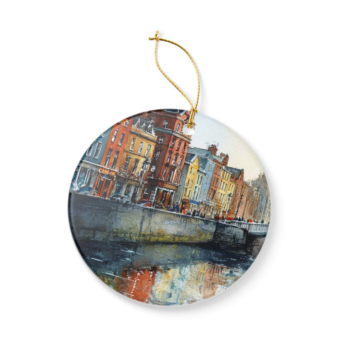 Dublin Ireland Ornament: Unique Dublin Souvenir, Dublin Ireland Xmas Decor, and Authentic Dublin Gift