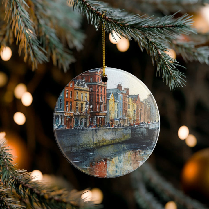 Dublin Ireland Ornament: Unique Dublin Souvenir, Dublin Ireland Xmas Decor, and Authentic Dublin Gift