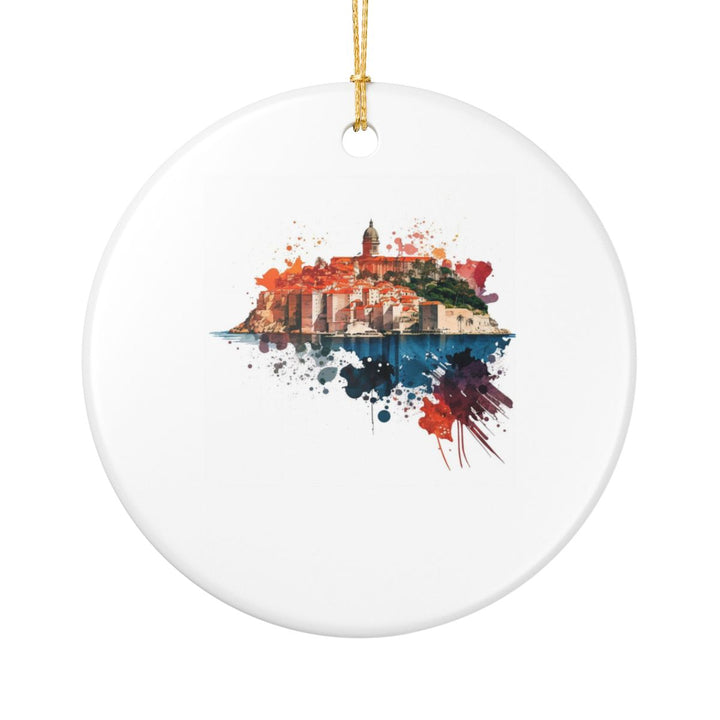 Dubrovnik Croatia Ornament: Unique Dubrovnik Souvenir, Dubrovnik Croatia Xmas Decor, and Authentic Dubrovnik Gift