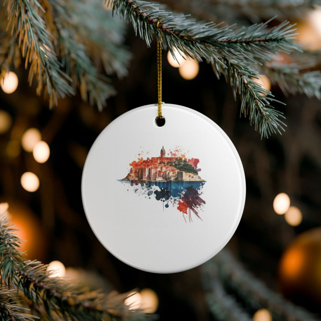 Dubrovnik Croatia Ornament: Unique Dubrovnik Souvenir, Dubrovnik Croatia Xmas Decor, and Authentic Dubrovnik Gift