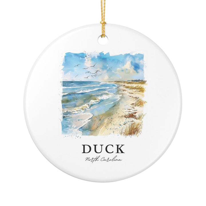 Duck North Carolina Ornament: Unique Duck Souvenir, Duck North Carolina Xmas Decor, and Authentic Duck Gift