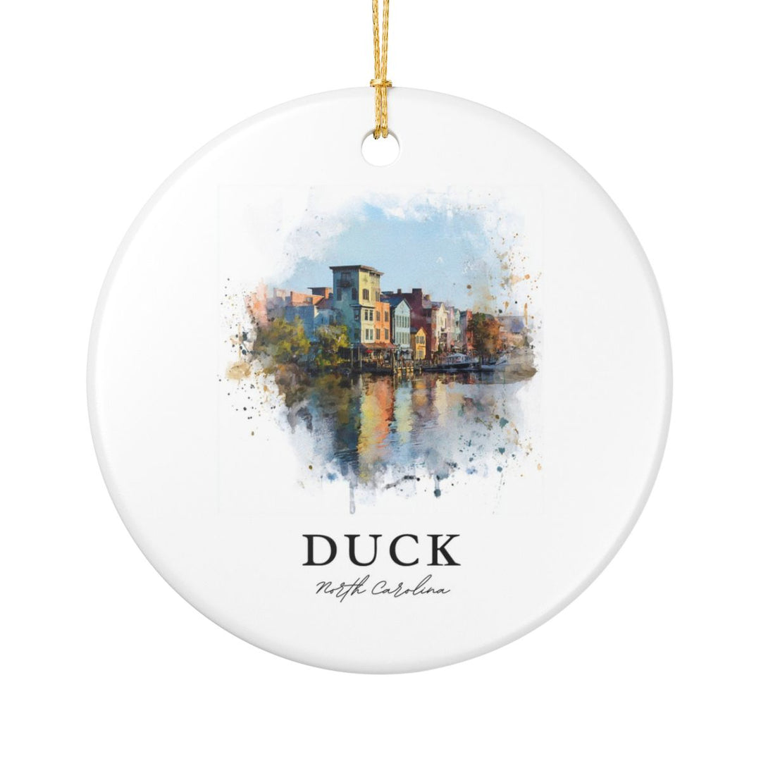 Duck North Carolina Ornament: Unique Duck Souvenir, Duck North Carolina Xmas Decor, and Authentic Duck Gift