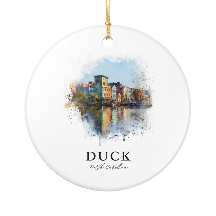 Duck North Carolina Ornament: Unique Duck Souvenir, Duck North Carolina Xmas Decor, and Authentic Duck Gift