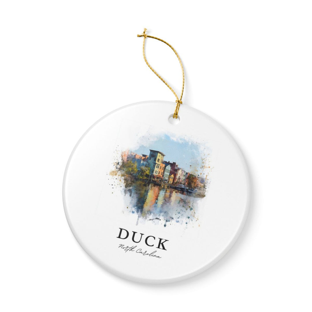 Duck North Carolina Ornament: Unique Duck Souvenir, Duck North Carolina Xmas Decor, and Authentic Duck Gift