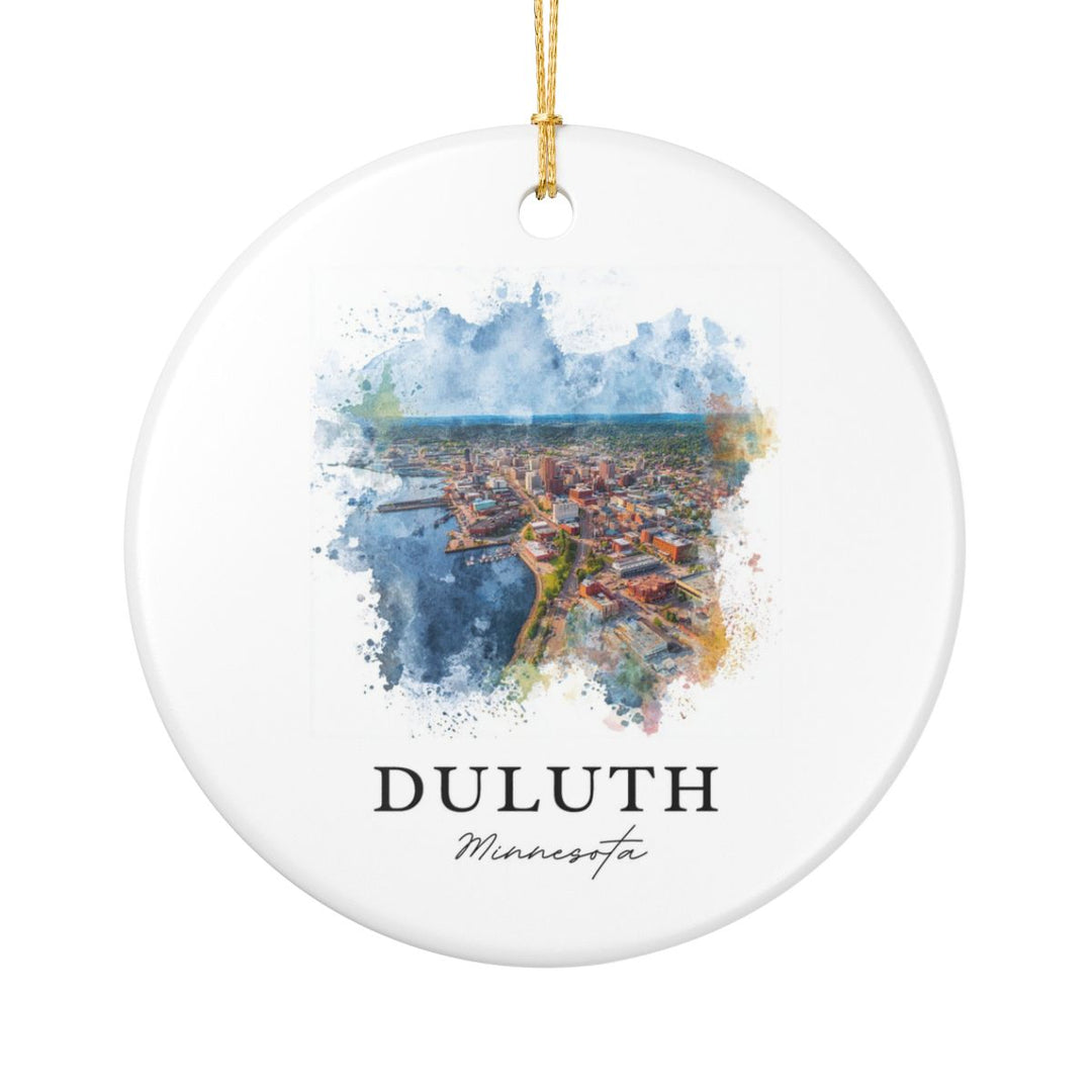 Duluth MN Ornament: Unique Duluth Souvenir, Duluth Minnesota Xmas Decor, and Authentic Duluth Gift