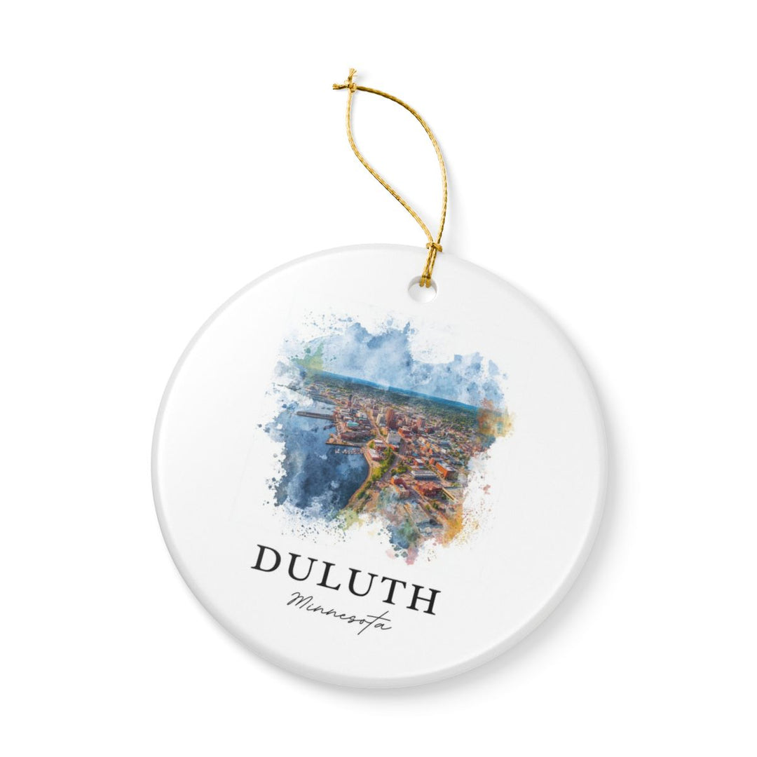 Duluth MN Ornament: Unique Duluth Souvenir, Duluth Minnesota Xmas Decor, and Authentic Duluth Gift