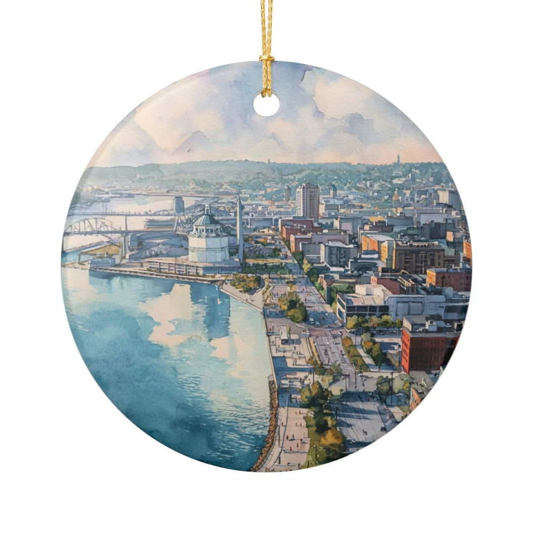 Duluth Minnesota Ornament: Unique Duluth Souvenir, Duluth Minnesota Xmas Decor, and Authentic Duluth Gift