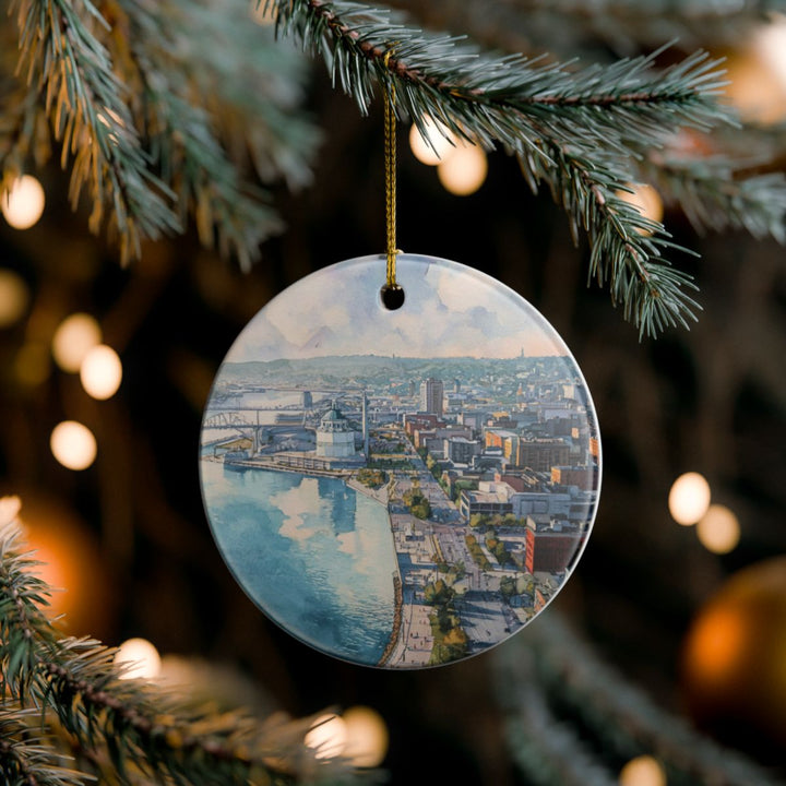 Duluth Minnesota Ornament: Unique Duluth Souvenir, Duluth Minnesota Xmas Decor, and Authentic Duluth Gift