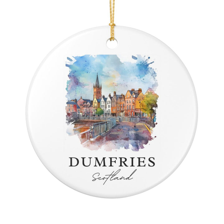 Dumfries Scotland Ornament: Unique Dumfries Souvenir, Dumfries Scotland Xmas Decor, and Authentic Dumfries Gift