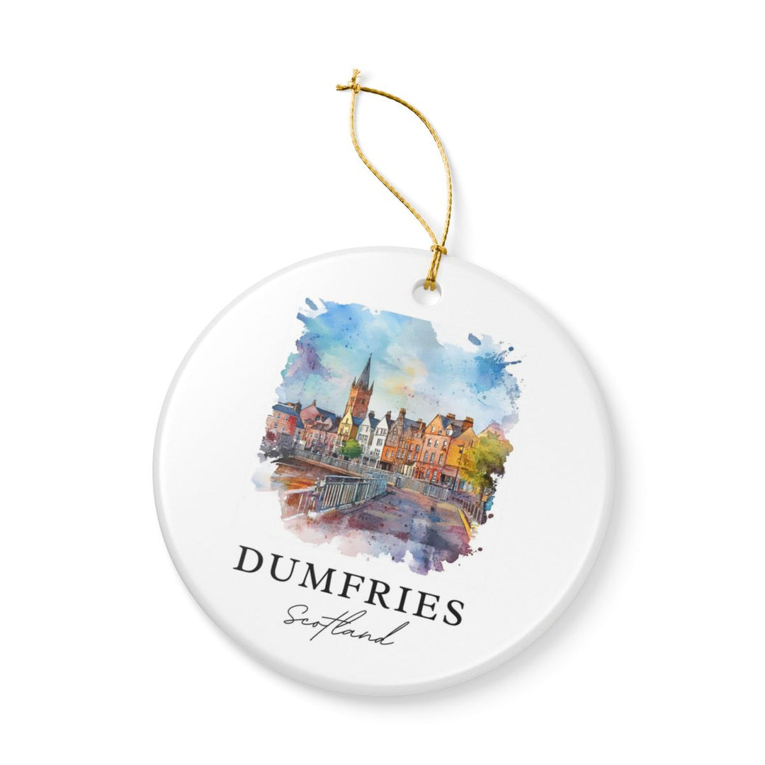Dumfries Scotland Ornament: Unique Dumfries Souvenir, Dumfries Scotland Xmas Decor, and Authentic Dumfries Gift