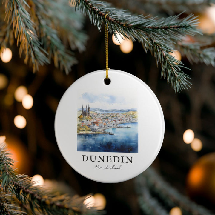 Dunedin New Zealand Ornament: Unique Dunedin Souvenir, Dunedin New Zealand Xmas Decor, and Authentic Dunedin Gift