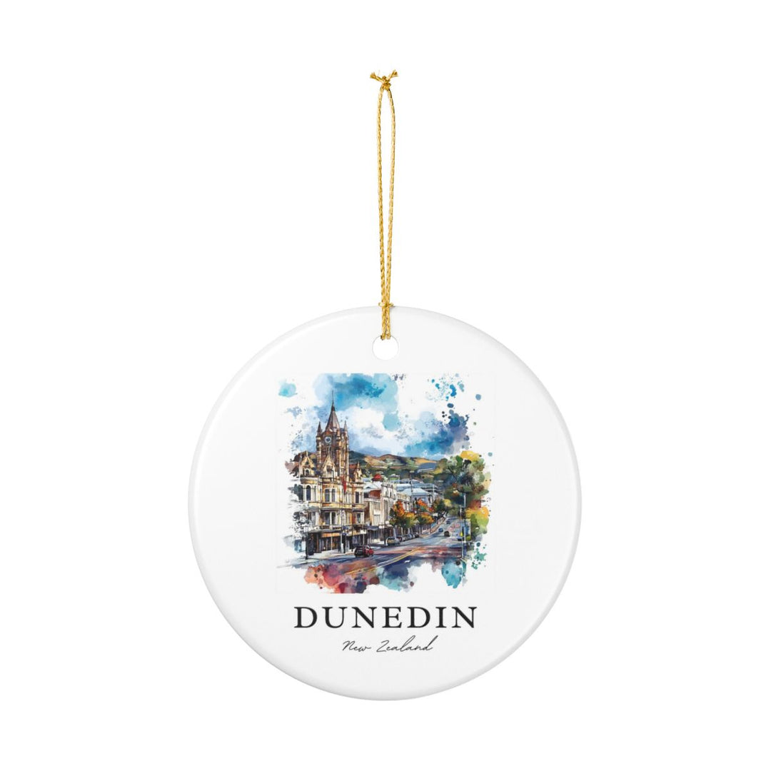 Dunedin New Zealand Ornament: Unique Dunedin Souvenir, Dunedin New Zealand Xmas Decor, and Authentic Dunedin Gift