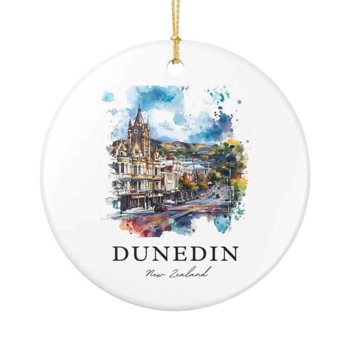 Dunedin New Zealand Ornament: Unique Dunedin Souvenir, Dunedin New Zealand Xmas Decor, and Authentic Dunedin Gift