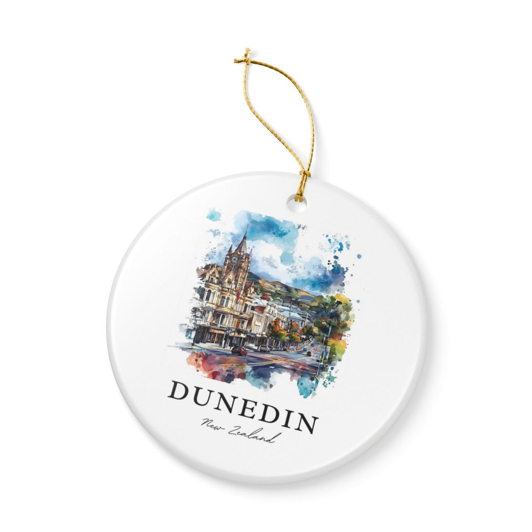 Dunedin New Zealand Ornament: Unique Dunedin Souvenir, Dunedin New Zealand Xmas Decor, and Authentic Dunedin Gift