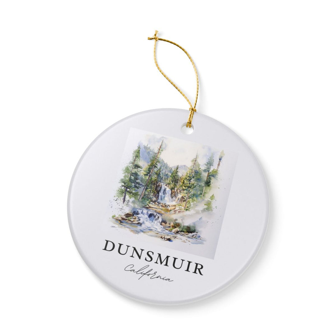 Dunsmuir Falls California Ornament: Unique Dunsmuir Falls Souvenir, Dunsmuir Falls California Xmas Decor, and Authentic Dunsmuir Falls Gift