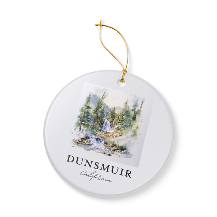 Dunsmuir Falls California Ornament: Unique Dunsmuir Falls Souvenir, Dunsmuir Falls California Xmas Decor, and Authentic Dunsmuir Falls Gift