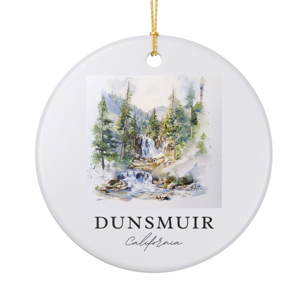 Dunsmuir Falls California Ornament: Unique Dunsmuir Falls Souvenir, Dunsmuir Falls California Xmas Decor, and Authentic Dunsmuir Falls Gift