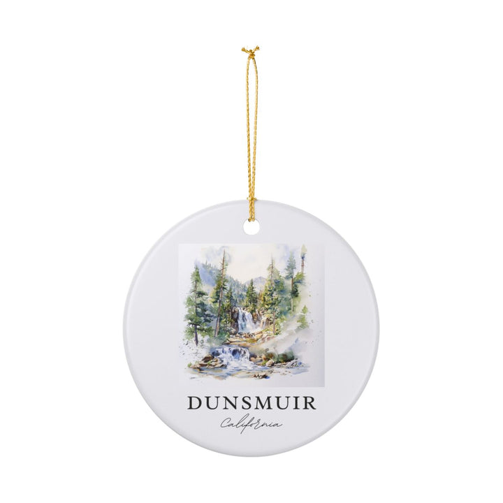 Dunsmuir Falls California Ornament: Unique Dunsmuir Falls Souvenir, Dunsmuir Falls California Xmas Decor, and Authentic Dunsmuir Falls Gift