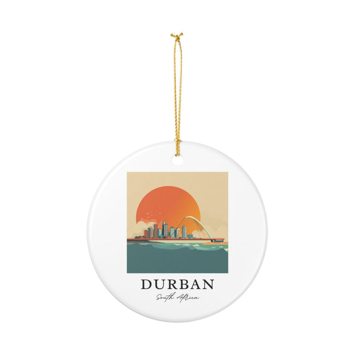Durban South Africa Ornament: Unique Durban Souvenir, Durban South Africa Xmas Decor, and Authentic Durban Gift