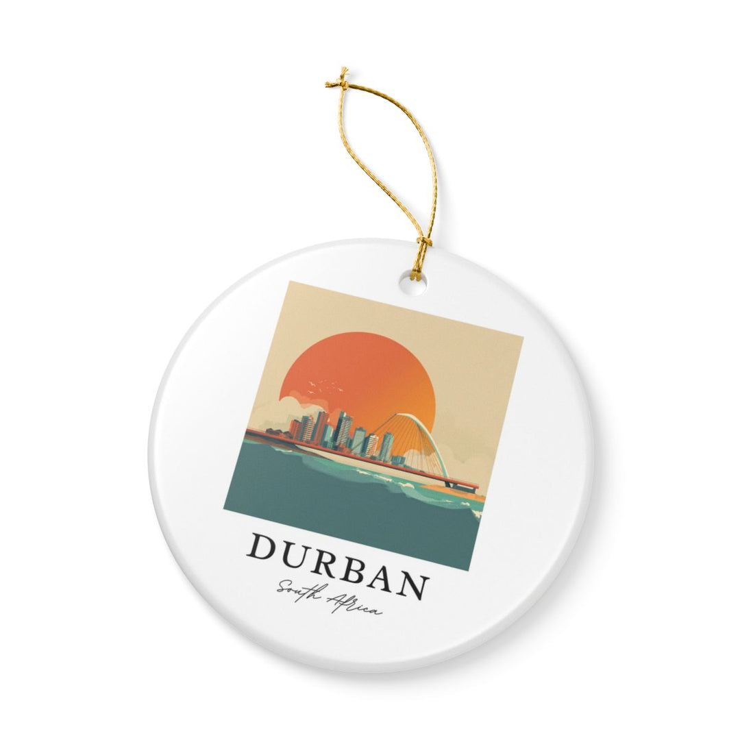 Durban South Africa Ornament: Unique Durban Souvenir, Durban South Africa Xmas Decor, and Authentic Durban Gift