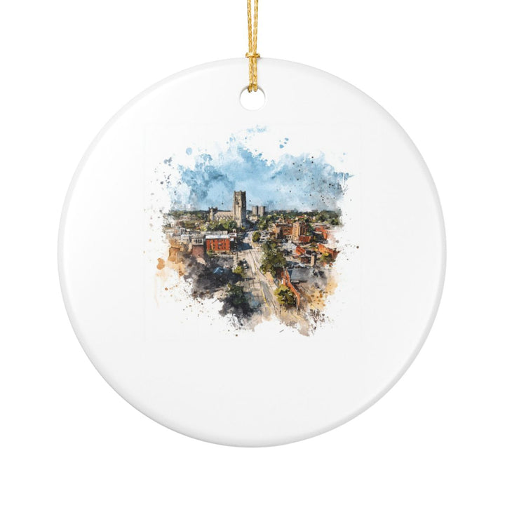 Durham North Carolina Ornament: Unique Durham Souvenir, Durham North Carolina Xmas Decor, and Authentic Durham Gift