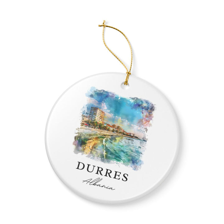 Durres Albania Ornament: Unique Durres Albania Souvenir, Durres Albania Xmas Decor, and Authentic Durres Albania Gift