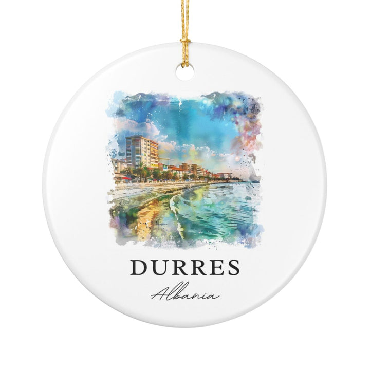 Durres Albania Ornament: Unique Durres Albania Souvenir, Durres Albania Xmas Decor, and Authentic Durres Albania Gift