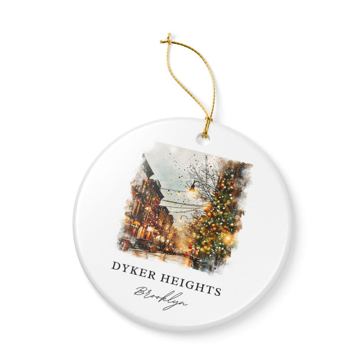 Dyker Heights USA Ornament: Unique Dyker Heights Souvenir, Dyker Heights USA Xmas Decor, and Authentic Dyker Heights Gift